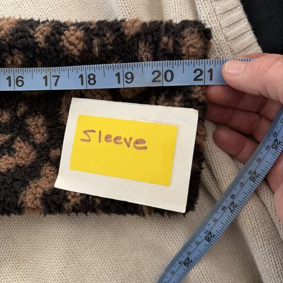 Koolaburra By Ugg Women's Leopard Fleece 1/4 Zip XS Teddy Bear Cozy Warm Winter - Picture 7 of 12